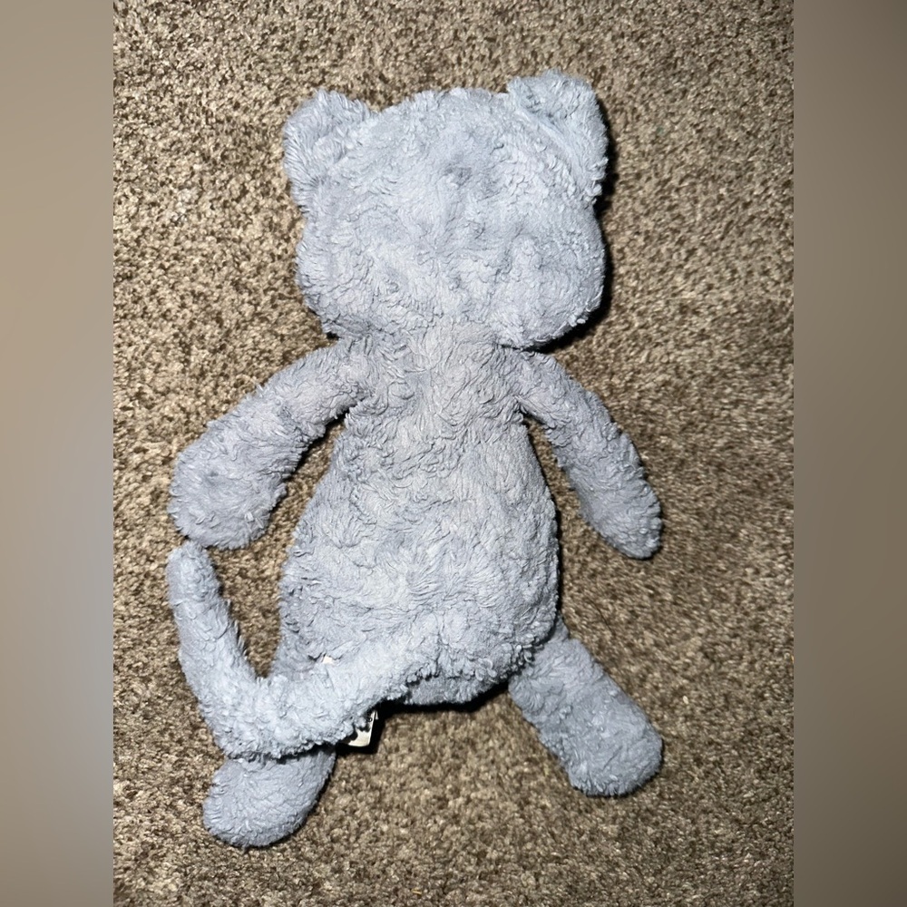 Jellycat Rare Tuffet Cat Gray and Cream Plush 12” - Picture 4 of 7